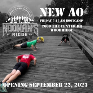 Noonan's Ridge - New F3 Naperville AO in Woodridge, IL starting September 22