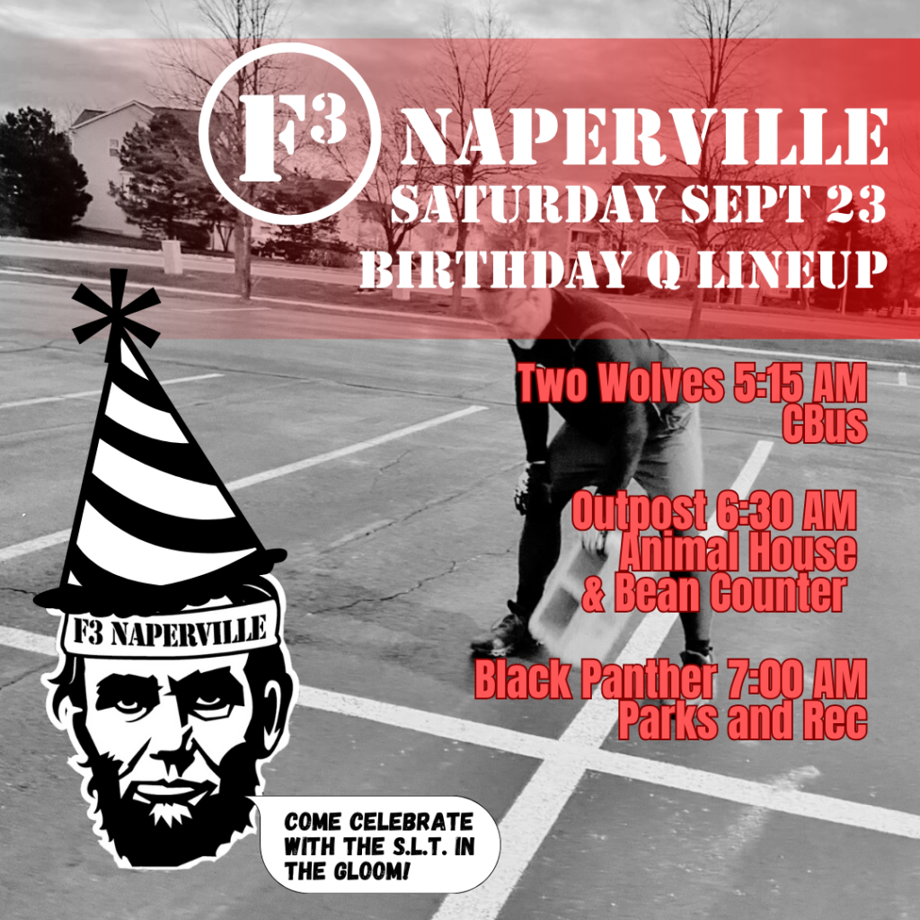 F3 Naperville Birthday Celebrations on September 23, 2023