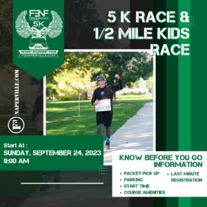 Know Before You go Information for the 2023 F3Nf 5K and Kids Race