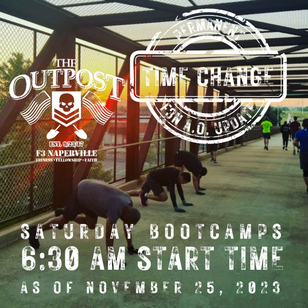 Saturday mornings at the Outpost now start at 6:30 AM.