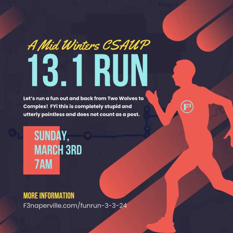 Read more about the article A Mid Winters CSAUP 13.1 Run