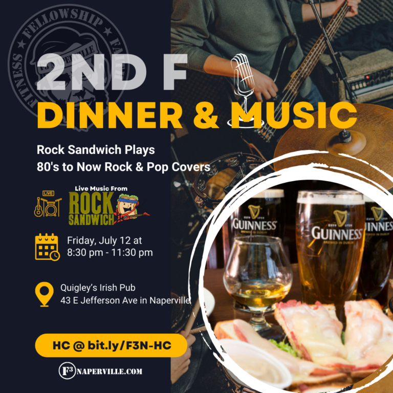 Read more about the article Second F Dinner & Live Music at Quigley’s Irish Pub July 12, 2024