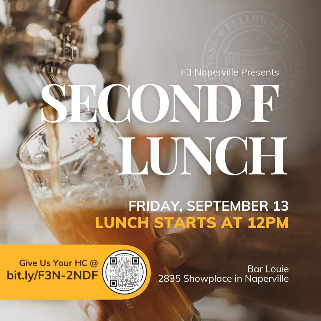 Second F Lunch at Bar Louie on Showplace in Naperville on Friday, September 13.