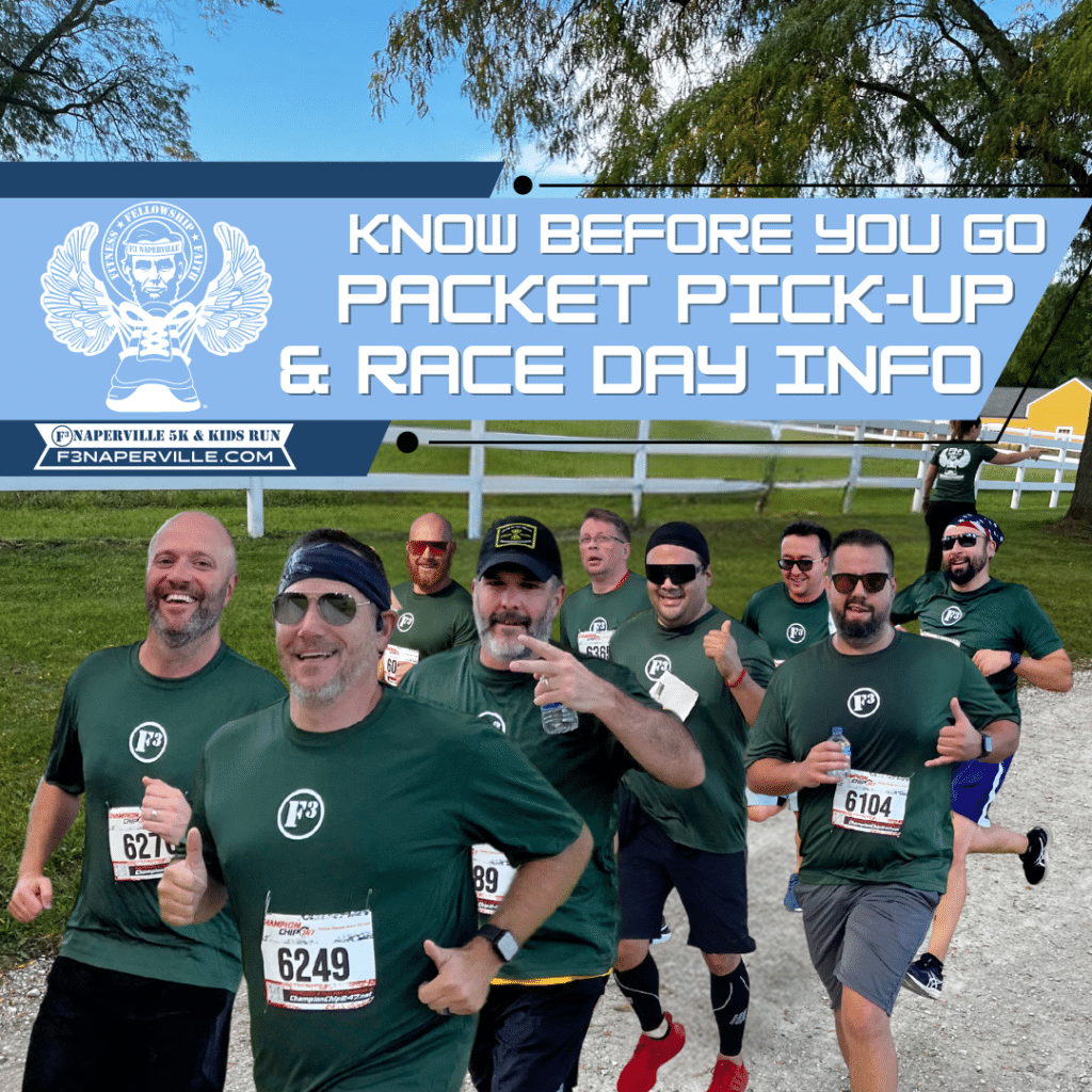 F3 5K Packet Pick-up and Race Day Information