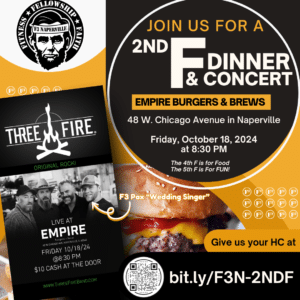 2nd f Dinner and Music on October 18, 2024 and Empire Burger and Brew