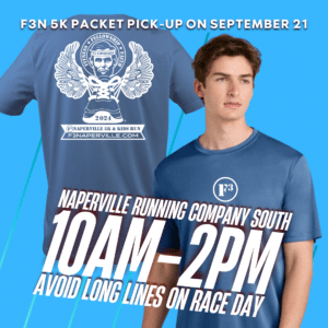 F3 5K 2024 Packet pickup on September 21, 2024 at NRC South