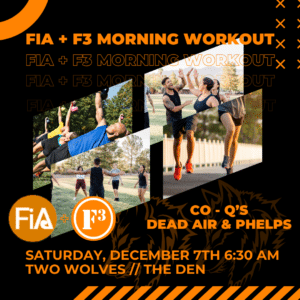 FiA and F3 Joint Workout on December 7, 2024 at Two Wolves