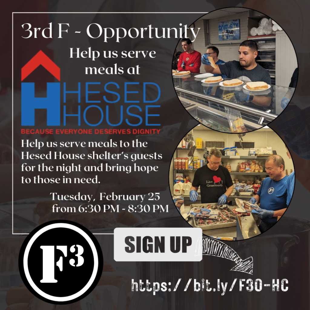 Help the men at Hesed House On Tuesday, February 25, 2025