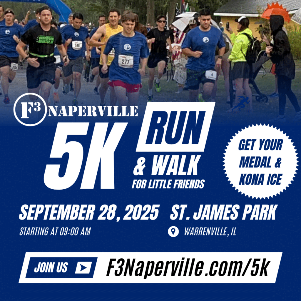 F3 Naperville 5K Run & Walk for Little Friends on September 28, 2025