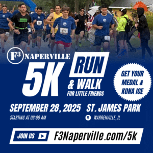 F3 Naperville 5K Run & Walk for Little Friends on September 28, 2025